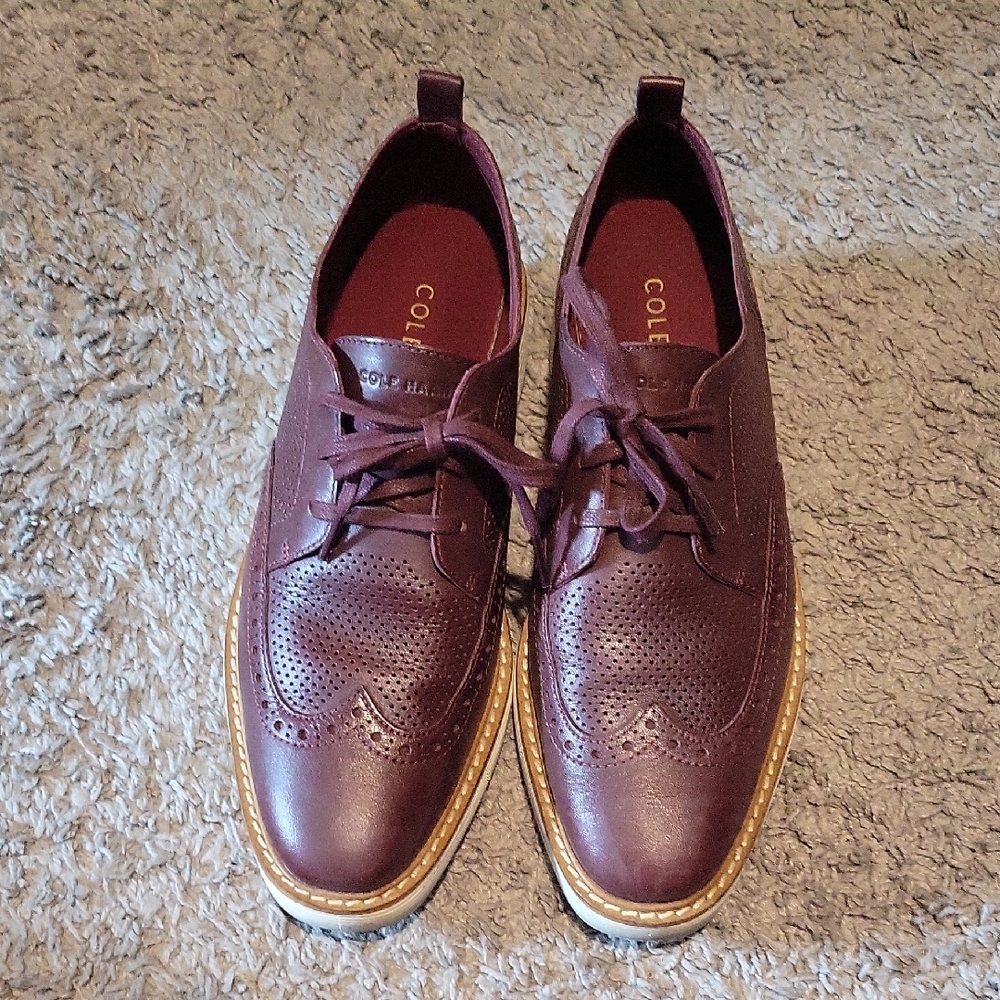 Cole Haan Women's Dark Burgundy Oxfords